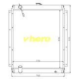 Air Conditioner Water Cooled Car Radiator for Technical Vehicle Sany 215-8c