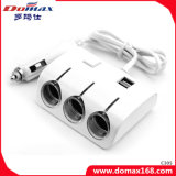 Car Accessories USB Charger 3 Sockets Electronic Smocking Lighter