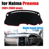 Car Dashboard Covers for Haima Preema 2001-2008 Years Right Hand Drive Dashmat Pad Dash Cover Auto Dashboard Accessories