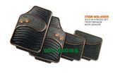 Rubber Universal Car Carpet Mats with 2 Front and 2 Rear