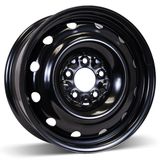 16X6.5 5-114.3 (5-4.5) Winter Steel Wheel Black
