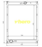 Heat Exchanger Auto Parts Radiator for Truck Df 1301n23-010