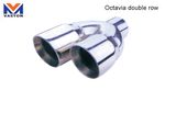 Exhaust/Muffler Pipe for Auto/Octivia Double Row, Made of Stainless Steel 304b