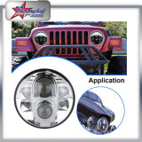 Wrangler Jk 80W LED Headlight for Jeep Truck, for SUV 7 Inch Headlight for Container Truck