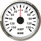 52mm Ammeter/AMP Gauge White Faceplate with Reasonable+/--150A with Current Pick-up Sensor for Universal Motorcycle Boat Yacht