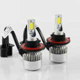 Auto Front LED Bulb H13 C6 COB 72W LED Headlight Kit 7600lm LED Car Light with 6000k Daytime Running LED Head Light