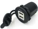 12V-24V Dual USB Dual USB Charger Socket Outlet for Car Motorcycle Boat