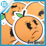 Angry Face Bag Sticker Yellow Fruit Cartoon Sticker