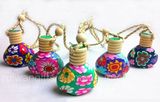 Polymer Clay Bottle, Hanging Car Air Freshener Bottle