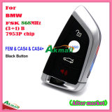 Smart Modified Remote Key for General Fem CAS4 CAS4+ Knife Type with Black Button Fsk868MHz 7953p Chip 4 Buttons and Emergency Key