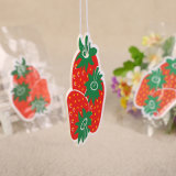 Strawberry Shaped Hanging Car Air Freshener with Strawberry Scent (YH-AF491)