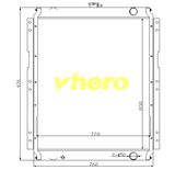 Heat Exchanger Cooler Aluminum Radiator for Technical Vehicle Xgma 200