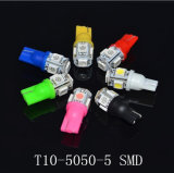 Colorful T10-5050-5SMD Width Lamp LED 194 168 W5w Car Side Wedge Tail Light Lamp Bulbs LED Automobile Parking LED License Plate Lamp Instrument Light Indicator