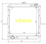 Heat Exchanger All Aluminum Auto Radiator for Technical Vehicle Komatsu360-7