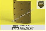 Premium Quality Brake Lining for Heavy Duty Truck (19647)