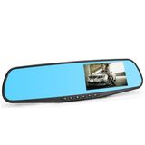 4.3'' HD Dual Record Colorful Display LED Mirror DVR with Rear View Function