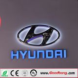 Electroplating Metal Luster Thermoform LED Lighten Car Name Badge