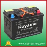 Sealed Maintenance Free Japanese Vehicle Battery 57412-Mf 74ah 12V