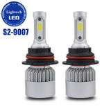 Lightech High Power LED Head Light 36W 8000lumen High Low Beam Headlights COB S2 9007 LED Headlights for Cars