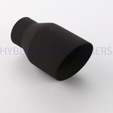 2.5 Inch Black Painted Stainless Steel Exhaust Tip Hsa1162