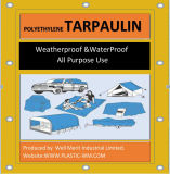 PE Tarpaulin Poly Tarp with PP Rope and Aluminium Eyelet