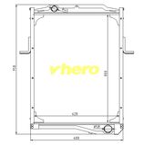 Auto Spare Parts Aluminum Car Radiator for Truck Dfg Cummins 1301n13-010
