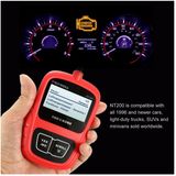 Original Foxwell Nt200 OBD2 Eobd Scan Tool Read Clear Codes Datastream Freeze Data Im Readiness Code Scanner