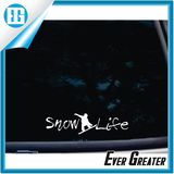 Snow Board Snow Life PVC Window Decal Sticker