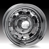 16X10 (6-139.7) Chrome Modular Steel Wheel with Rivet