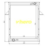 Water Cooled Aluminum Auto Radiator for Truck FAW Jiefang Ck04