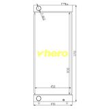 Heat Exchanger Aluminum Auto Radiator for Technical Vehicle Sumitomo 350-3b