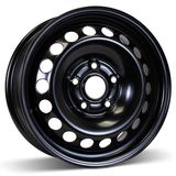 15X6 (5-112) Black Winter Steel Wheel Rim