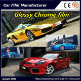 Glossy Metallic Chrome Smart Car Vinyl Wrap Vinyl Film