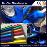 Hot Sell Blue Matt Chrome Ice Film Car Wrap Adhesive Vinyl 1.52m Width