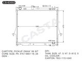 Competitive Rates Aluminum Radiator for Isuzu Pickup Dmax'06mt