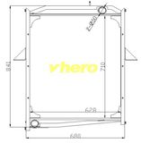Heat Exchanger Aluminum Cooler Radiator for Truck FAW Jiefang 1301010-Q400