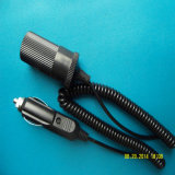 Car Charger Extension Cord with Cigarette Socket