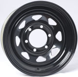 16X6 (6-139.7) Black Steel Rim Trailer Wheel