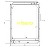 Car Cooling system Auto Radiator for Truck Df Cummins 1301n09-010