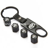Universal Wheel Tire Valve Stem Air Caps Covers and Keychain