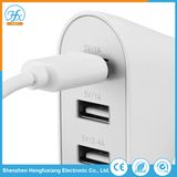 Universal White 5V/6.8A Car Four USB Charger for Mobile Phone