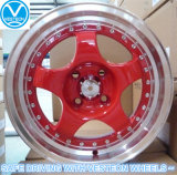 Famous Racing Alloy Wheels Red Machined Lip Color