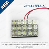 26*42mm 15flux LED Vanity Lamp for Auto