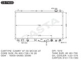 Best Quality Radiator for Camry'97-00 MCV20 At