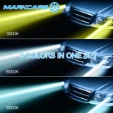 Markcars 3 Lighting Color Modes Car LED Headlight H11