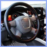 Factory Supply Four Seasons Universal Hand Sewn 100% Genuine Leather Steering Wheel Cover