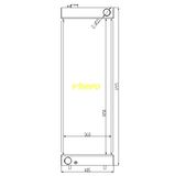 Auto Spare Parts Water Cooled Auto Radiator for Technical Vehicle Doosan 386