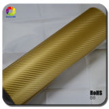 Tsautop Gold 3D Carbon Fiber Vinyl for Car Wrapping