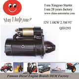 Water Pump Used 1.6kw 12V Small Power Electric Starter (QD1293)