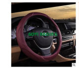 Red Auto Steering Wheel Covers Silicone Hose 36/38/40cm